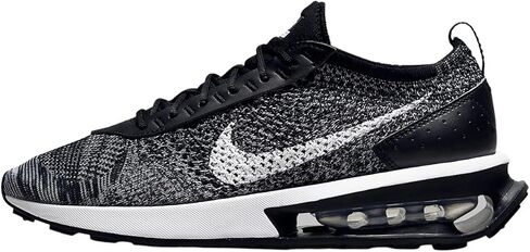 Nike Womens Air Max Flyknit Racer DM9073 001 (us_Footwear_Size_System, Adult, Women, Numeric, Medium, Numeric_5) Black/White in Saudi Arabia