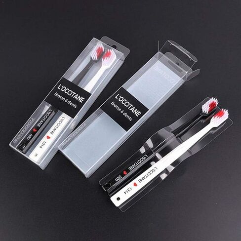 2Pcs Toothbrushes toothbrushes eco Friendly Nano toothbrushes Dental Care Brush Manual Toothbrushes one Size,Oral Care Toothbrushes and Accessories（Black and White Heart Shaped Couple） in Saudi Arabia