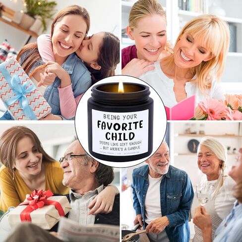 Being Your Favorite Child Funny Scented Candle, Best Mom & Dad Gifts, Unique Mother's Day Father's Day Gifts from Daughter Son Kids, Birthday Christmas Gift Ideas for Parents, Sandalwood Scented in Saudi Arabia