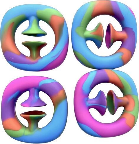 Suction Cup Fidget Toy for Kids, Adults by Fenrici, Dual Auditory, Sensory Stress Relief, Hand Grip Suction Cup for Occupational Therapy, A Great Alternative to Stress Ball, Pastel, Rainbow in Kuwait