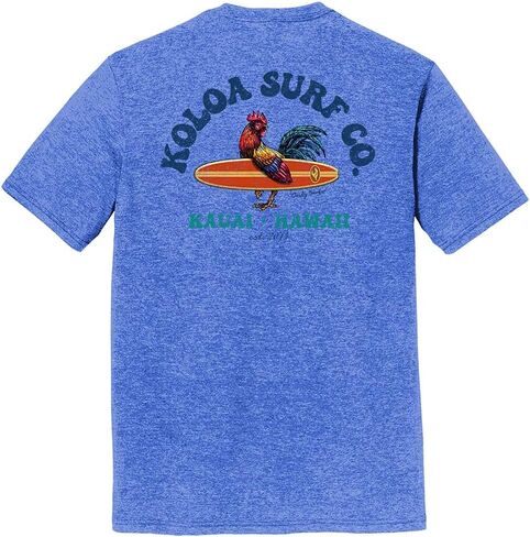 Koloa Surf Men's Cocky Surfer Logo Lightweight Tri-Blend Comfort T-Shirts XS-4XL in Kuwait