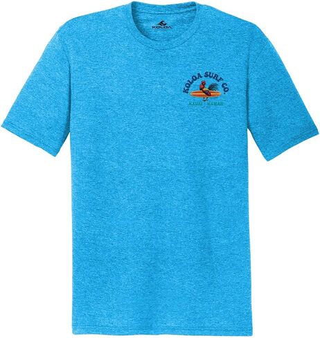 Koloa Surf Men's Cocky Surfer Logo Lightweight Tri-Blend Comfort T-Shirts XS-4XL in Kuwait