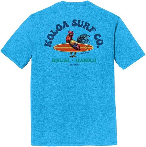 Koloa Surf Men's Cocky Surfer Logo Lightweight Tri-Blend Comfort T-Shirts XS-4XL in Kuwait