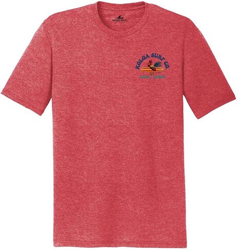 Koloa Surf Men's Cocky Surfer Logo Lightweight Tri-Blend Comfort T-Shirts XS-4XL in Kuwait