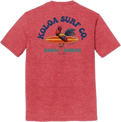 Koloa Surf Men's Cocky Surfer Logo Lightweight Tri-Blend Comfort T-Shirts XS-4XL in Kuwait