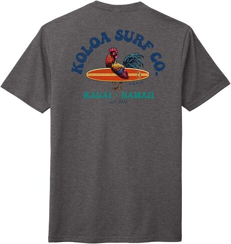 Koloa Surf Men's Cocky Surfer Logo Lightweight Tri-Blend Comfort T-Shirts XS-4XL in Kuwait