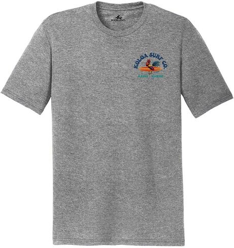 Koloa Surf Men's Cocky Surfer Logo Lightweight Tri-Blend Comfort T-Shirts XS-4XL in Kuwait