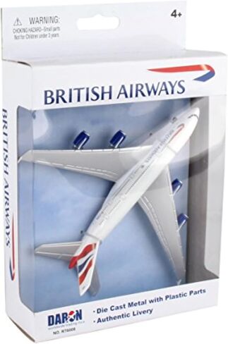 Daron Worldwide Trading RT6008 British Airways A380 Single Plane, White in Saudi Arabia
