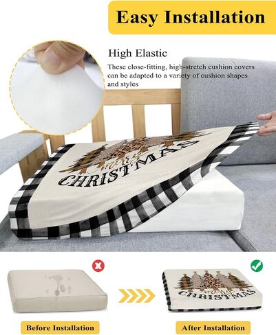 Prime Leader Sofa Covers Couch Cushion Covers, Christmas Grey Snowflakes Stretch Elastic Sofa Slipcovers Furniture Protector Couch Cover for Dogs Pet, Small, 3PCS in Saudi Arabia
