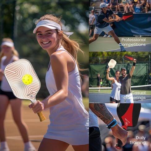 كرات Pickleball في الهواء الطلق 40 فتحة، 3 عبوات من 6 عبوات عالية الارتداد طويلة ومتينة، كرة رسمية عالية الوضوح، لون أصفر وأخضر ساطع in Saudi Arabia