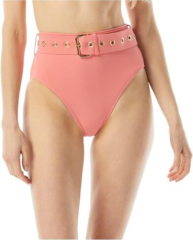 Michael Kors Solids High-Waist Bikini Bottoms in Saudi Arabia