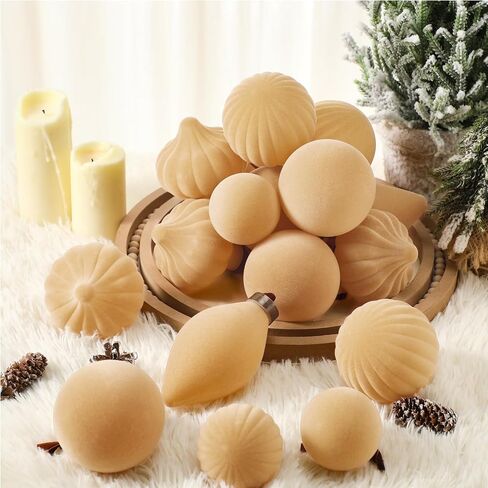 Syhood 30 Pcs Velvet Christmas Balls Flocked Tree Christmas Ball Ornaments Decorative Hanging White Christmas Decorations for Xmas Party Office Yard Decors Home Festival Gifts Favors (Dark Green) in Saudi Arabia