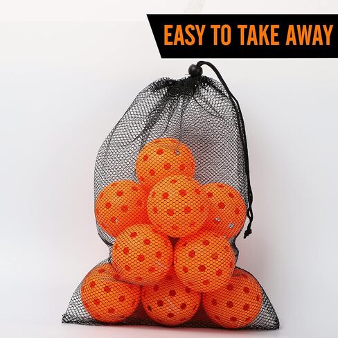 Pickleball Balls, 40 Holes, 12 Pack Set Pickleballs for Indoor and Ourdoor Playing in Saudi Arabia