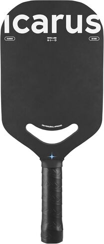 Pickleball Paddle Thermoformed & Edgeless | Icarus by Nicol | Micro Gritted Carbon Fiber Racket for Enhanced Spin & Control - Aerodynamic Paddles for Fast, Powerful Swings in Saudi Arabia
