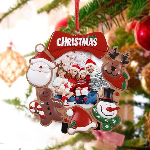 Toyvian Christmas Photo Frame Ornaments,Resin Picture Frame Xmas Tree Party Decorations Family Picture Keepsake Decor in Saudi Arabia