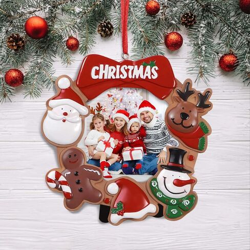 Toyvian Christmas Photo Frame Ornaments,Resin Picture Frame Xmas Tree Party Decorations Family Picture Keepsake Decor in Saudi Arabia