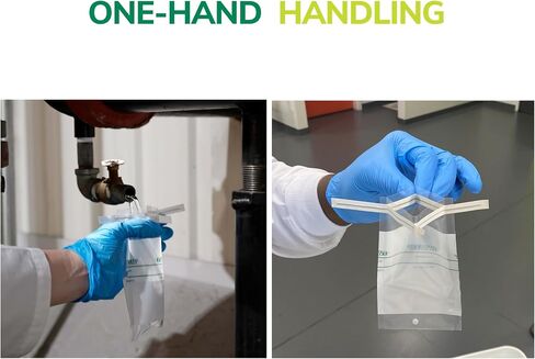 Water Sampling Bag with Thiosulfate - chlorinated Water Quality Tests for Drinking Water, ice, raw Material, Microbiology - sterile, Leakproof (100 ml / 4 oz) in Saudi Arabia