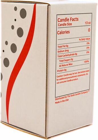 Diet Cola Soda Scented Candle, 13oz, 100% All-Natural Wax, Gift in Saudi Arabia