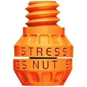 Grip Nut Orange - Cool Fidget Toy for Adults - 3D Printed Stress Relief Tool & Sensory Stimulation - Perfect on The go Lightweight Fidget Toys for Anxiety. Designed for Busy Minds.