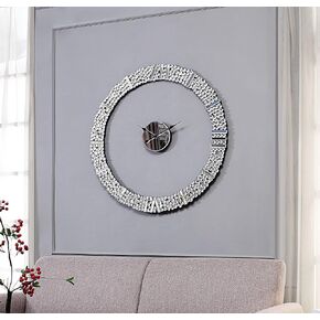 ساعة حائط كاتشينا من ACME Furniture، مرآة وأحجار كريمة صناعية in Kuwait