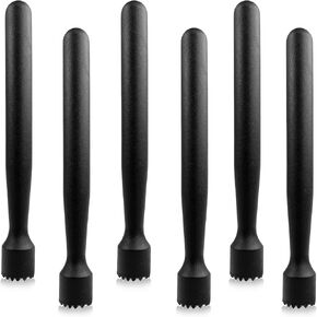 6 قطع من خلاط الكوكتيل البلاستيكي، مجموعة أدوات خلط المشروبات مقاس 8 بوصة من خلاط الفاكهة لكسارة الثلج وملحقات قضبان النادل لصنع الموهيتو والمارجريتا ومشروبات الفاكهة الأخرى in Kuwait