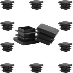 12 Pack 1 Inch (25mm) Square Plastic Plug, Square End Caps, Square Plastic End Caps Tubing Post End Cap for Square Tubing Post, Chairs and Furniture in Kuwait