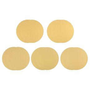 10pcs PSA Sanding Discs - [9 Inch x 60 80 120 180 240 Grit] Non-Hole Self Adhesive Sticky-Back Gold Sandpaper Discs for Automotive Car Paint Use, Aluminum Oxide, Round