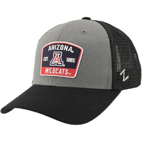 ZHATS Standard NCAA Officially Licensed Snapback Hat Big Rig Patch Black Gray Switchback, One Size