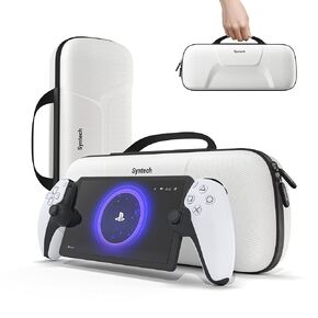 Syntech Carrying Case Compatible with Playstation Portal for Protection, Tailored Portal Case with Compartment and Mesh Pocket for PS Portal Accessories Storage, Velvet Inside Hard Case for Travel