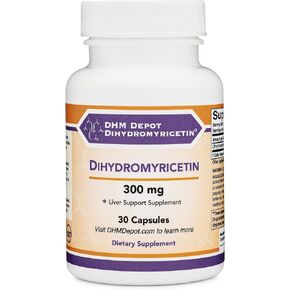 Dihydromyricetin (DHM) (Hovenia Dulcis Extract) Liver Support Supplement (Naturally Obtained from The Oriental Raisin Tree) 300mg, 30 Capsules