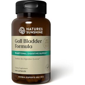Nature's Sunshine Gall Bladder Formula, 100 Capsules | Powerful Herbal Formula Soothes and Supports the Digestive System, Liver and Gallbladder
