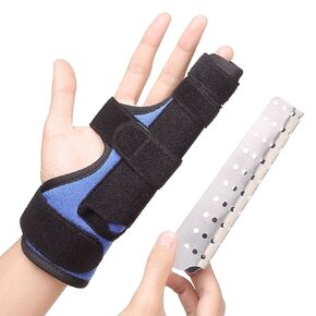 Pinky & Ring Finger Splint for Straightening, Metacarpal Splint, Boxer Fracture Finger Brace, Hand Brace with Finger Support for Dislocated, Broken Joint and Mallet Finger, Fits for Men and Women