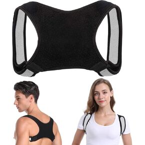 Back Brace Straightener Posture Corrector for Women and Men Adjustable Comfortable Upper Spine Support Neck, Shoulder, Clavicle and Back Pain Relief Breathable