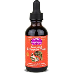 Dragon Herbs Goji & Schizandra | All Natural Tincture to Support Beauty, Skin, Healthy Aging, Eyes, Lungs | All Natural Ingredients, Non-GMO (2 fl. oz., 60 ml)