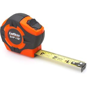 Lufkin PHV1312D Power Return Engineer's Tape, 3/4-Inch by 12-Feet, Hi-Viz Orange