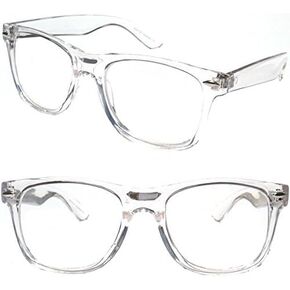 White Clear Reading Glasses - comfortable stylish simple Readers (3.00, clear)