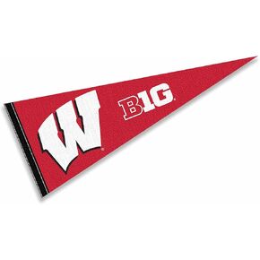 College Flags & Banners Co. Wisconsin Badgers Big 10 Pennant Flag