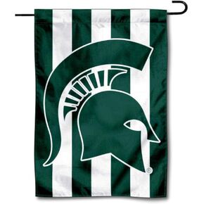College Flags & Banners Co. Michigan State Spartans Stripe Out Garden Flag