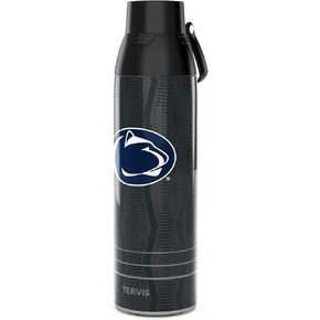 Tervis Venture Water Bottle Penn State Nittany Lions - Full Speed Triple Walled Insulated Tumbler Travel Cup Keeps Drinks Cold & Hot, 26oz, Stainless Steel