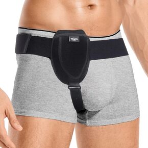 Hilph Hernia Support Belt for Men & Women, Hernia Truss Support Belt for Left or Right Side Groin Pain, Adjustable Post Surgery Hernia Guard with Removable Compression Pad and Ice Pack (Medium)