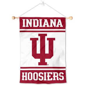 College Flags & Banners Co. Indiana Hoosiers Window Wall Banner Hanging Flag with Suction Cup