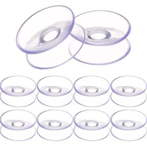 Cabilock 10pcs Plastic Clothes Hangers Heavy Duty Suction Cups for Glass Household Windows Suction Cup Hooks Double Sided Sucker Glass Suction Cups with Hook Hook up Glass Table Table Mat