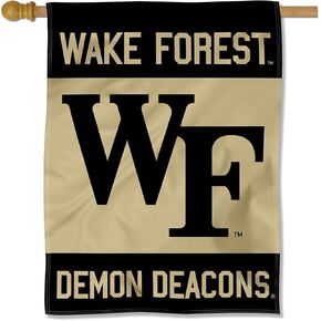 Wake Forest Demon Deacons Wordmark Double Sided House Banner Flag