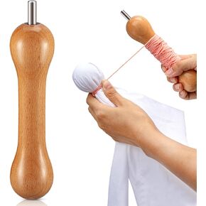 Thyle 2 Pieces Tie Dye Tool Wood Sinew Puller DIY Tie Dye Stretching Tools Sinew Pulling Device for Tie Dye, Made of Handmade Natural Wood, with Connectors