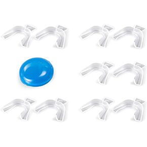 Thermoplastic Teeth Whitening Mouth Trays Tooth Mouth Guard Whitening Teeth Trays with Case Mold Dental Oral Care Kit for Sports, Guard Teeth Grinding at Night for Sleep Well