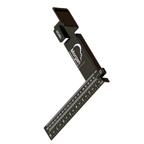 Kiwi Vision® Morgan™ Square Blue 8-inch: Single Motion Measuring & Marking, Centerline Mark, Tongue is 1 1/2, Pencil Holder, 1 1/2 Mark for Openings, Imperial and Metrics, Standard Tape Measure Mount