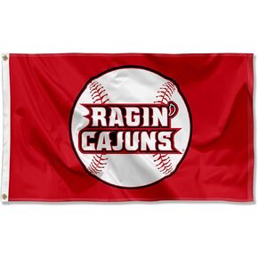 Louisiana Lafayette Ragin Cajuns Baseball Banner Grommet Flag