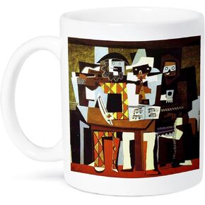 3dRose Picasso Painting Musicians n Masks Mug, 11-Ounce