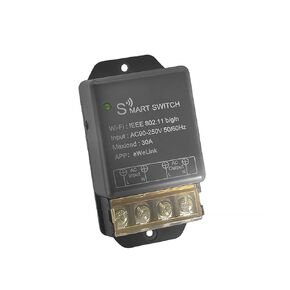 Smart Relay Switch Work with Ewelink, 30A WiFi Wireless Intelligent Relay Remote Control Light Home Appliances Lamps Water Pump APP Voice Control Switch with 2.4 G Remote Control Switch