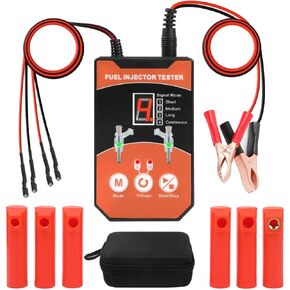 Fuel Injector Tester Cleaner Tool Kit High & Low Pressure Fuel Injector Cleaner 5 Pulse Modes Injector Tester DIY Cleaning Tools for All 12V/70V/120V EFI/GDI/PFI/FSI/Peizo Gasoline & Diesel injectors
